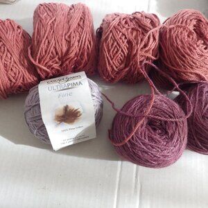 6 Skeins Cascade Yarns/ Ultra Pima Cotton/ Fine